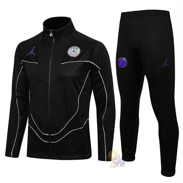 Calcio Maglie Giacca Paris Saint Germain 2021 2022 Nero Purpureo