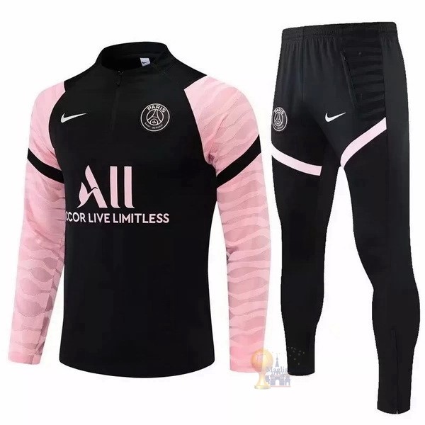 Calcio Maglie Giacca Paris Saint Germain 2021 2022 Nero Rosa