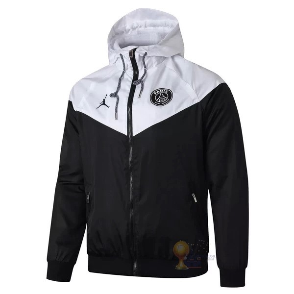 Calcio Maglie Giacca a vento Paris Saint Germain 2020 2021 Bianco Nero