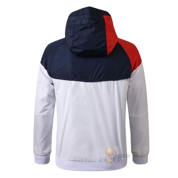 Calcio Maglie Giacca a vento Paris Saint Germain 2020 2021 Bianco Rosso