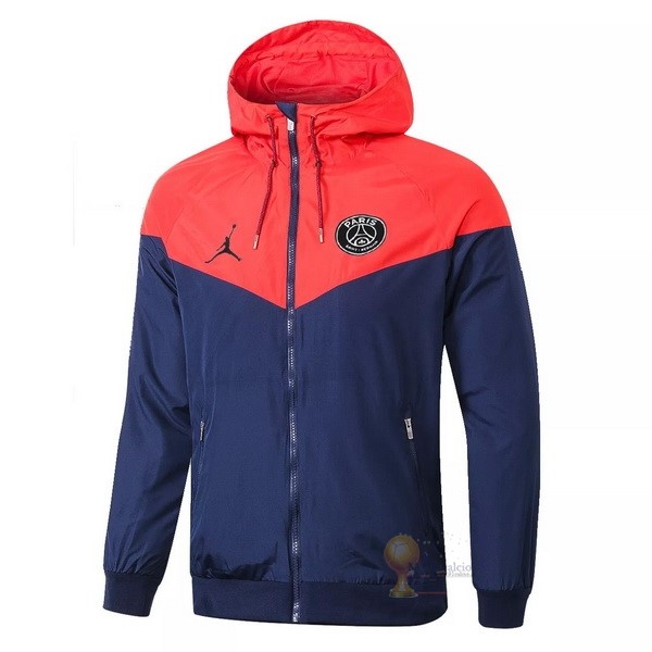 Calcio Maglie Giacca a vento Paris Saint Germain 2020 2021 Blu Navy Rosso