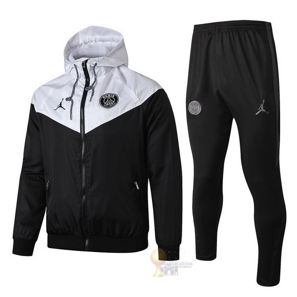 Calcio Maglie Set Completo Giacca a vento Paris Saint Germain 2019 2020 Grigio Nero