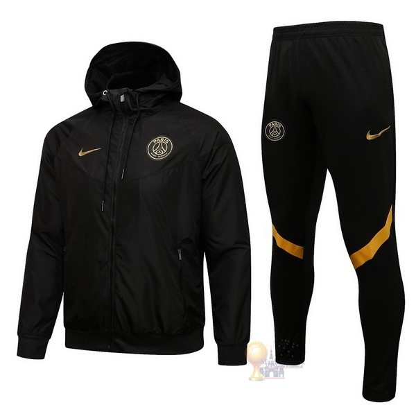 Calcio Maglie Set Completo Giacca a vento Paris Saint Germain 2021 2022 Nero