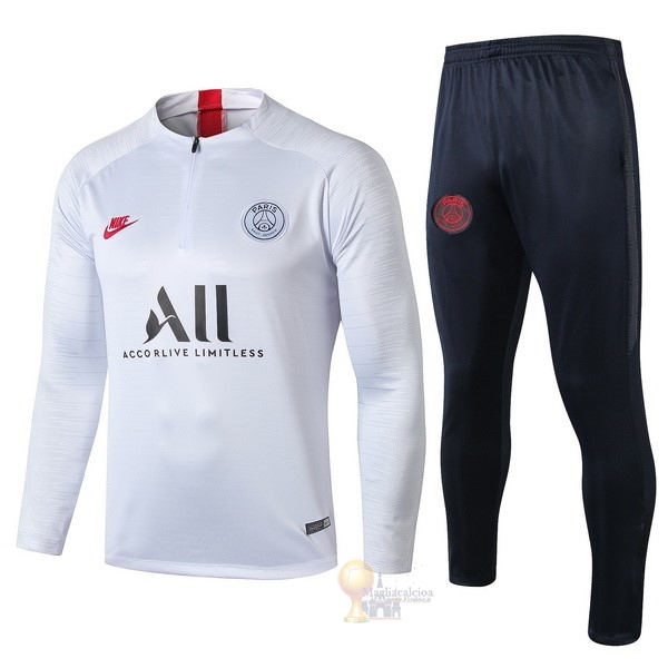 Calcio Maglie Tuta Presentazione Paris Saint Germain 2019 2020 Bianco Blu Rosso