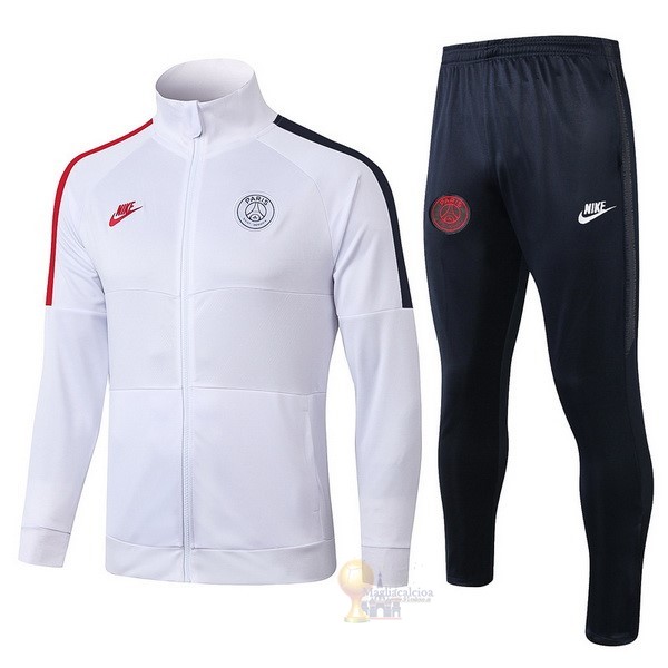 Calcio Maglie Tuta Presentazione Paris Saint Germain 2019 2020 Bianco Rosso Blu