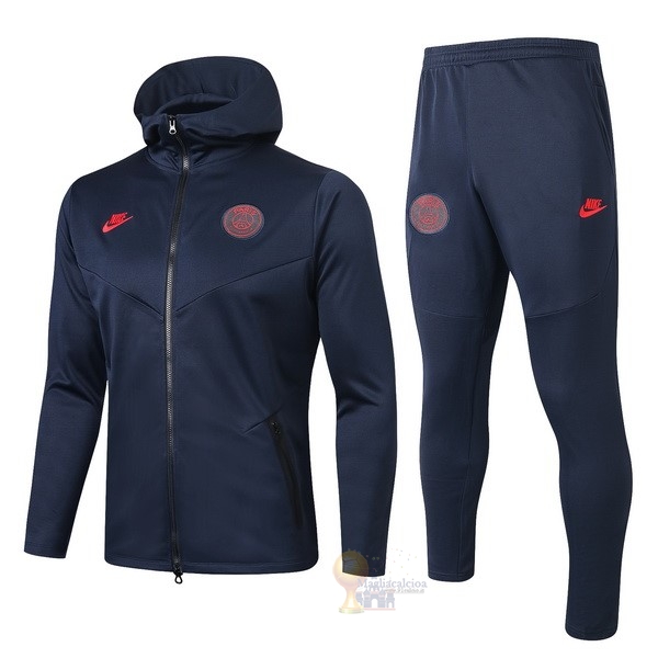 Calcio Maglie Tuta Presentazione Paris Saint Germain 2019 2020 Blu Navy Rosso
