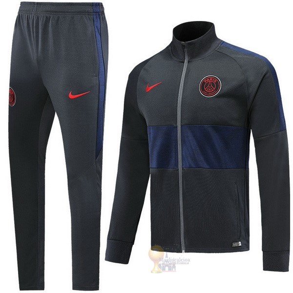 Calcio Maglie Tuta Presentazione Paris Saint Germain 2019 2020 Grigio Blu
