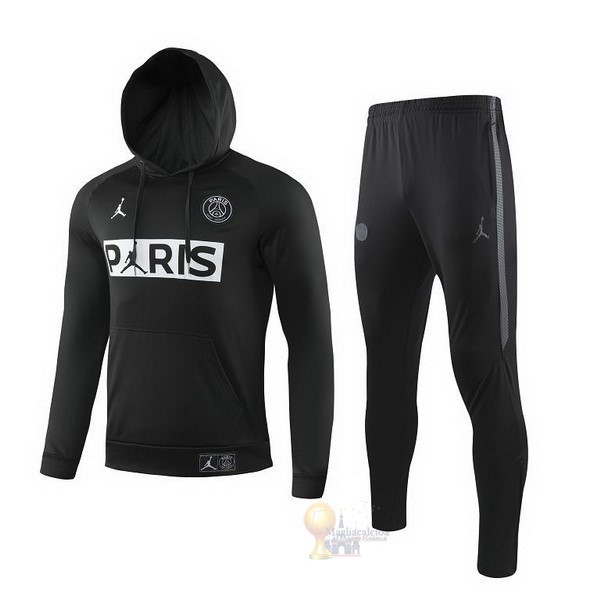 Calcio Maglie Tuta Presentazione Paris Saint Germain 2019 2020 Nero Bianco