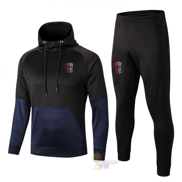 Calcio Maglie Tuta Presentazione Paris Saint Germain 2019 2020 Nero Blu