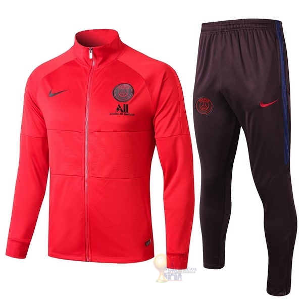 Calcio Maglie Tuta Presentazione Paris Saint Germain 2019 2020 Rosso Borgogna