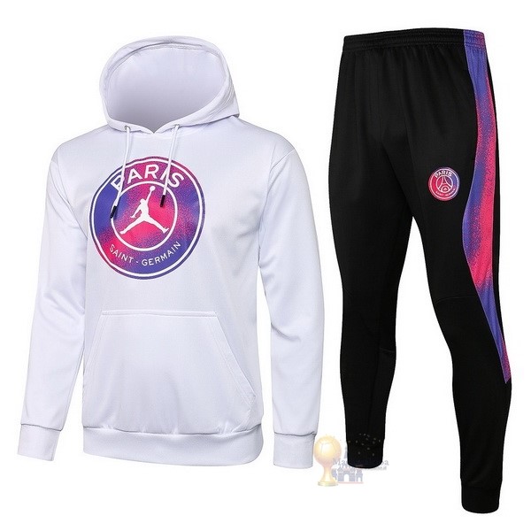 Calcio Maglie Chaqueta Con Capucha Bambino Paris Saint Germain 2021 2022 Bianco Purpureo