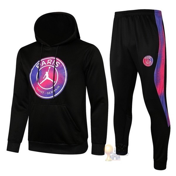 Calcio Maglie Chaqueta Con Capucha Bambino Paris Saint Germain 2021 2022 Nero I Purpureo