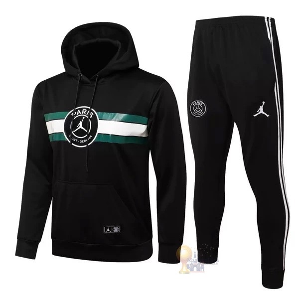 Calcio Maglie Chaqueta Con Capucha Bambino Paris Saint Germain 2021 2022 Nero Verde Bianco