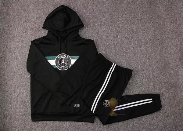 Calcio Maglie Chaqueta Con Capucha Bambino Paris Saint Germain 2021 2022 Nero Verde Bianco
