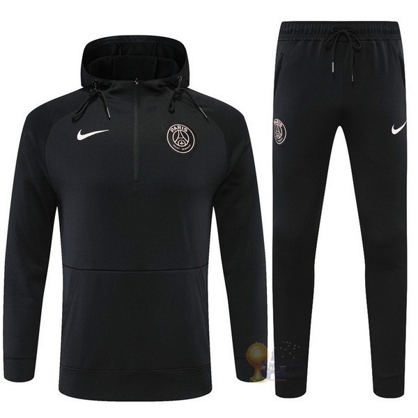 Calcio Maglie Chaqueta Con Capucha Bambino Paris Saint Germain 2022 2023 Nero