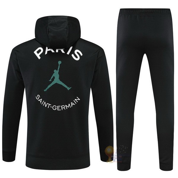 Calcio Maglie Chaqueta Con Capucha Bambino Paris Saint Germain 2022 2023 Nero