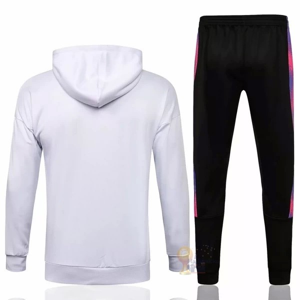 Calcio Maglie Felpa Cappuccio Bambino Paris Saint Germain 2021 2022 Bianco Purpureo Nero