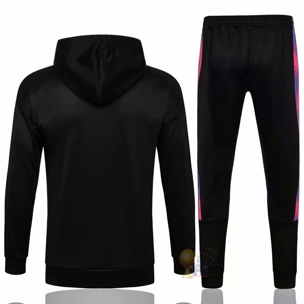 Calcio Maglie Felpa Cappuccio Bambino Paris Saint Germain 2021 2022 Nero Purpureo