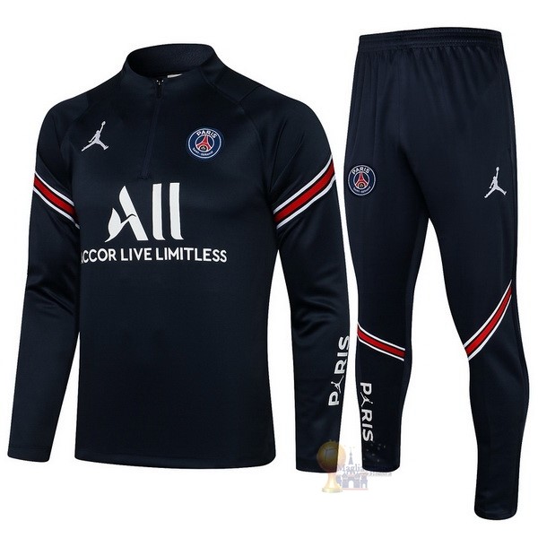 Calcio Maglie Giacca Bambino Paris Saint Germain 2021 2022 Blu Navy I Rosso