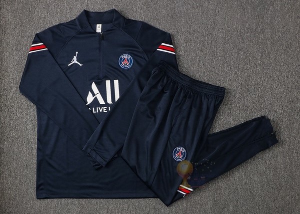 Calcio Maglie Giacca Bambino Paris Saint Germain 2021 2022 Blu Navy