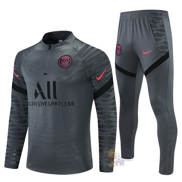 Calcio Maglie Giacca Bambino Paris Saint Germain 2021 2022 Grigio Navy
