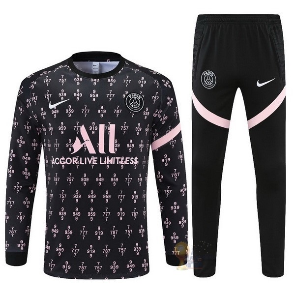 Calcio Maglie Giacca Bambino Paris Saint Germain 2021 2022 Nero III Rosa