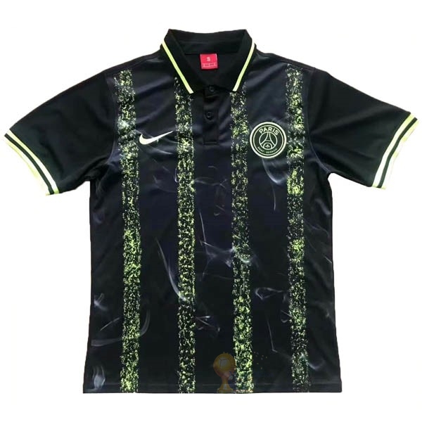 Calcio Maglie Polo Paris Saint Germain 2019 2020 Nero Verde