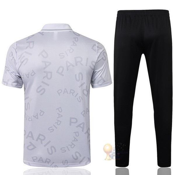 Calcio Maglie Set Completo Polo Paris Saint Germain 2021 2022 I Bianco Nero