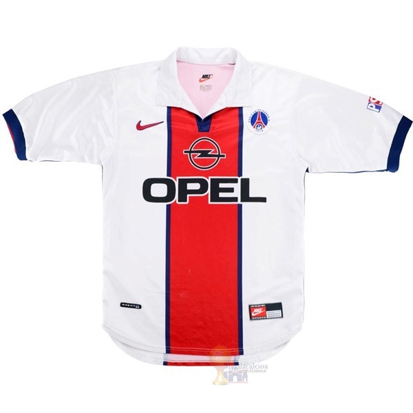 Calcio Maglie Away Maglia Paris Saint Germain Retro 1998 1999 Bianco