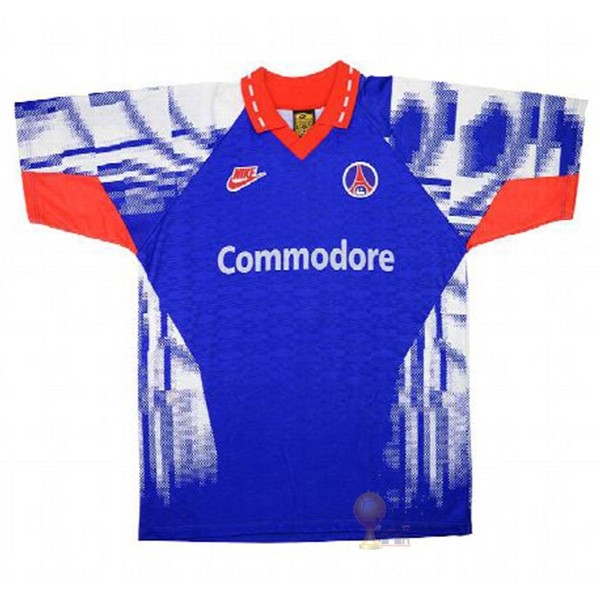 Calcio Maglie Away Maglia Paris Saint Germain Stile rétro 1992 1993 Blu