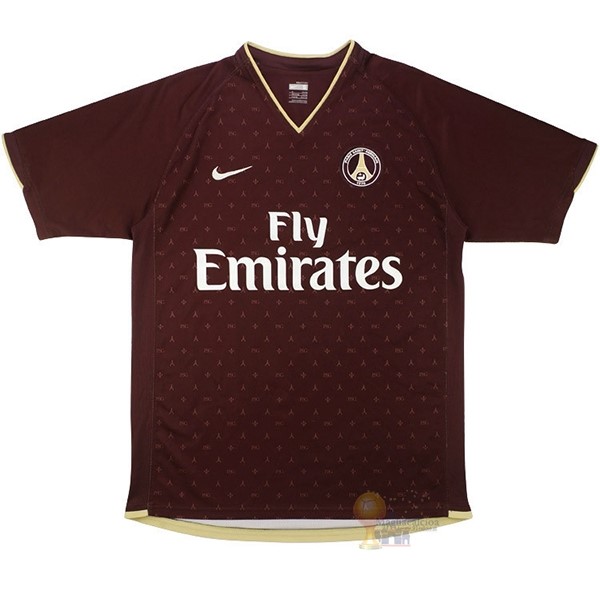 Calcio Maglie Away Maglia Paris Saint Germain Stile rétro 2006 2007 Marrone