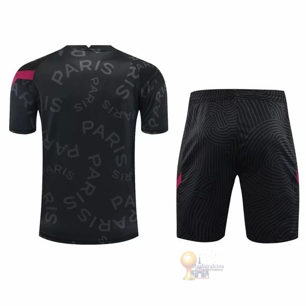 Calcio Maglie Entrenamiento Conjunto Completo Paris Saint Germain 2020 2021 Nero Oro