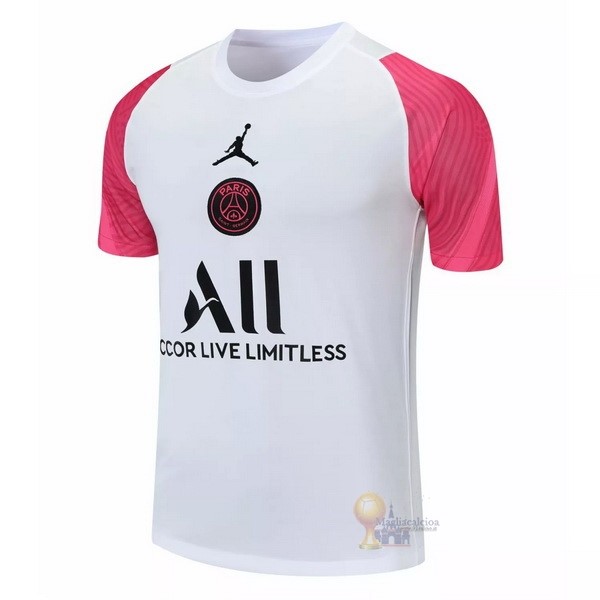 Calcio Maglie Formazione Paris Saint Germain 2021 2022 Bianco Rosa