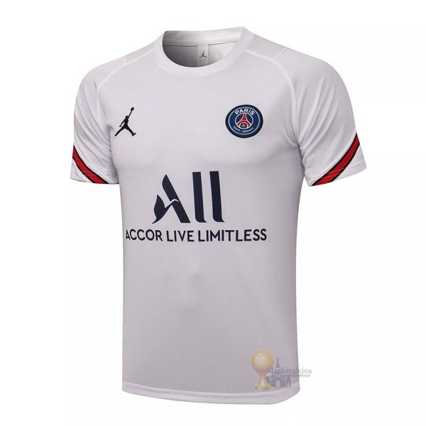 Calcio Maglie Formazione Paris Saint Germain 2021 2022 II Bianco Rosso