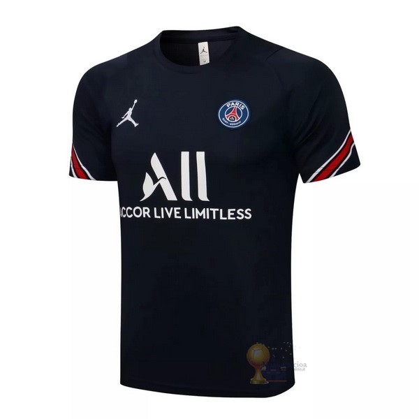 Calcio Maglie Formazione Paris Saint Germain 2021 2022 Nero Bianco Rosso