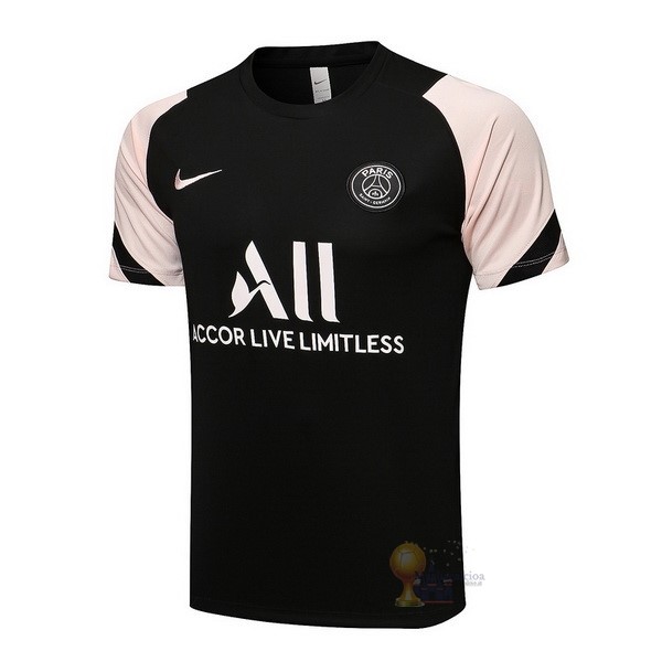 Calcio Maglie Formazione Paris Saint Germain 2021 2022 Nero Rosa