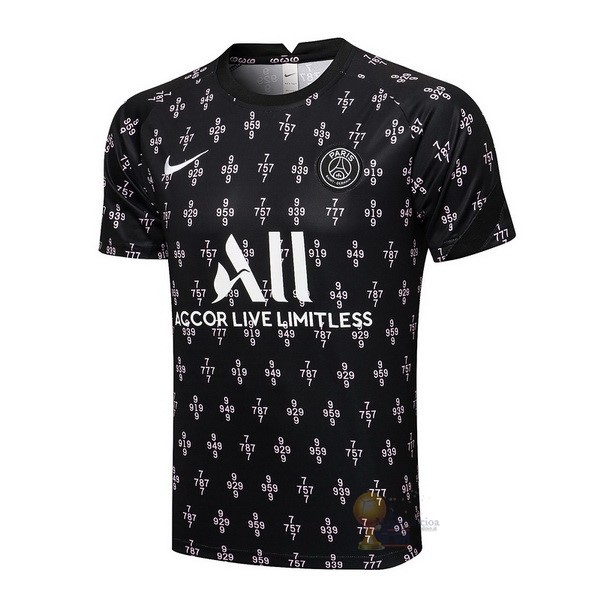 Calcio Maglie Formazione Paris Saint Germain 2021 2022 Nero Rosa Bianco
