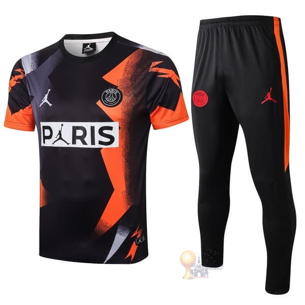 Calcio Maglie Formazione Set Completo Paris Saint Germain 2019 2020 Arancione Nero