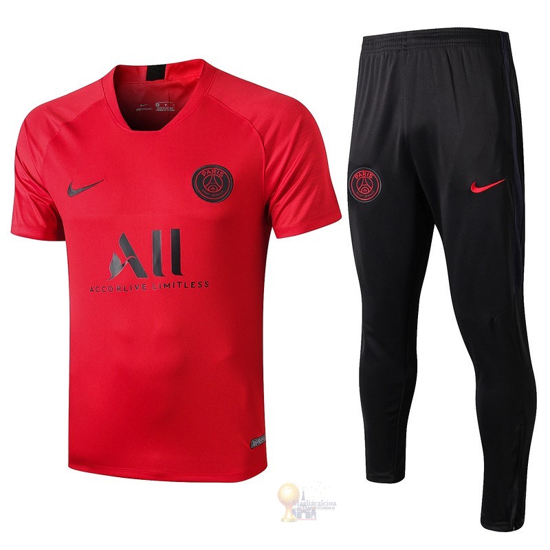 Calcio Maglie Formazione Set Completo Paris Saint Germain 2019 2020 Rosso Nero