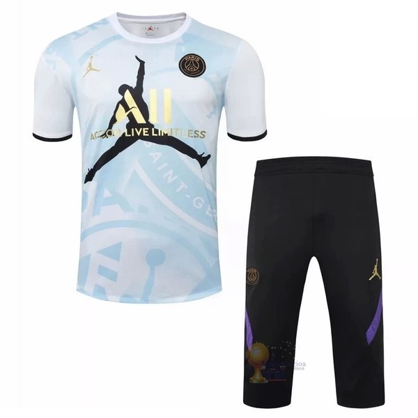 Calcio Maglie Formazione Set Completo Paris Saint Germain 2020 2021 Bianco Nero