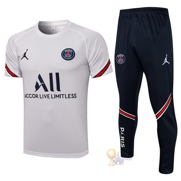 Calcio Maglie Formazione Set Completo Paris Saint Germain 2021 2022 Bianco Nero