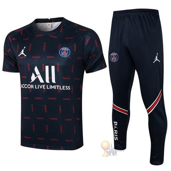 Calcio Maglie Formazione Set Completo Paris Saint Germain 2021 2022 Blu Navy Rosso