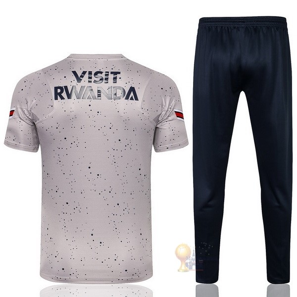 Calcio Maglie Formazione Set Completo Paris Saint Germain 2021 2022 Grigio I Nero