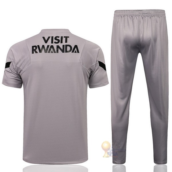 Calcio Maglie Formazione Set Completo Paris Saint Germain 2021 2022 Grigio Nero