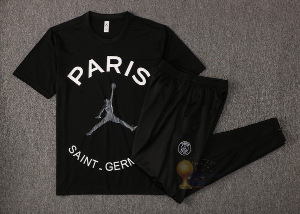 Calcio Maglie Formazione Set Completo Paris Saint Germain 2021 2022 Nero Bianco