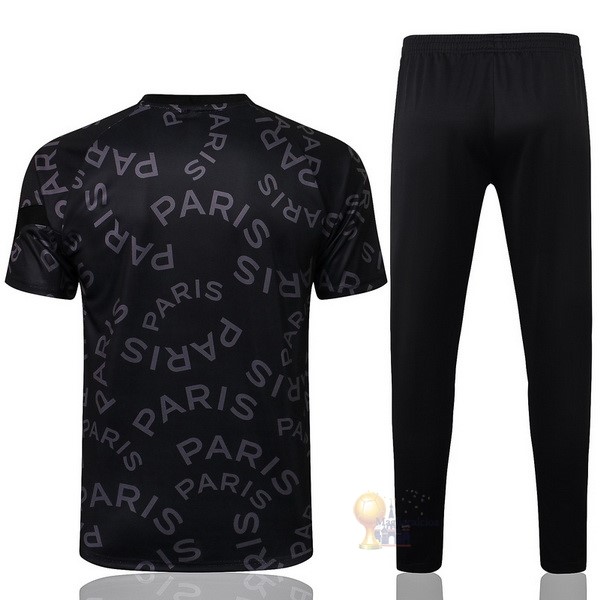 Calcio Maglie Formazione Set Completo Paris Saint Germain 2021 2022 Nero Giallo