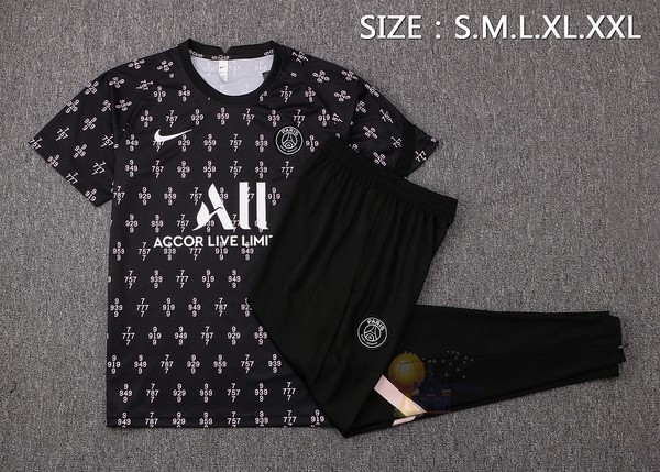 Calcio Maglie Formazione Set Completo Paris Saint Germain 2021 2022 Nero Rosa