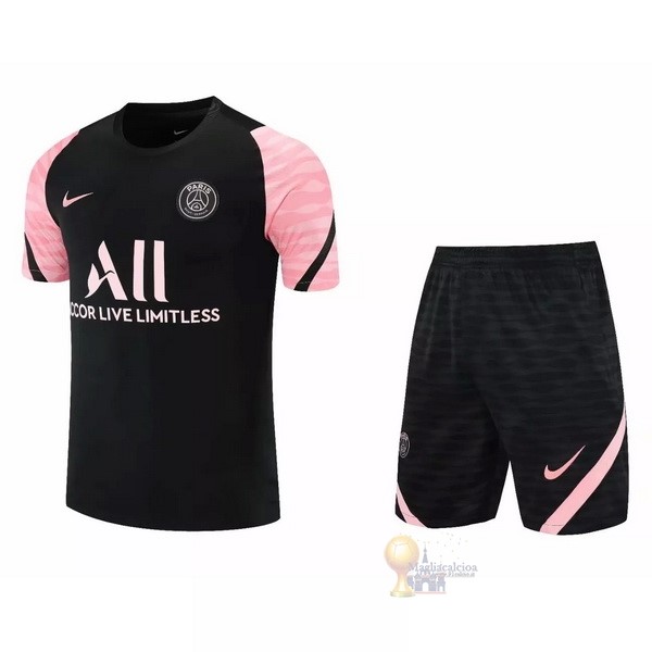 Calcio Maglie Formazione Set Completo Paris Saint Germain 2021 2022 Rosa Nero