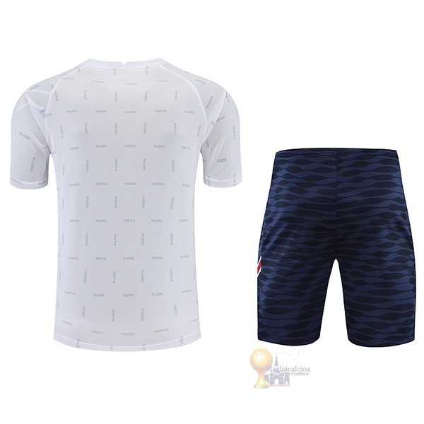 Calcio Maglie Formazione Set Completo Paris Saint Germain 2022 2023 Bianco Blu