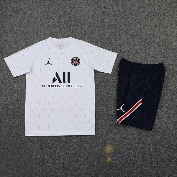 Calcio Maglie Formazione Set Completo Paris Saint Germain 2022 2023 Bianco Blu